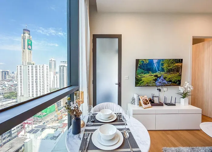 Luxury New Siam Paragon Walk To Bts Apartment *